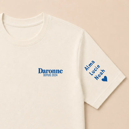 T-shirt personnalisé maman - La Daronne depuis – vue 22