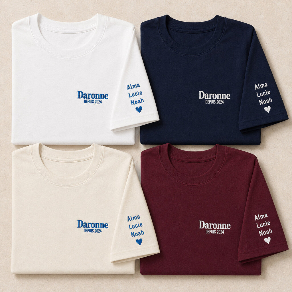 T-shirt personnalisé maman - La Daronne depuis – vue 3