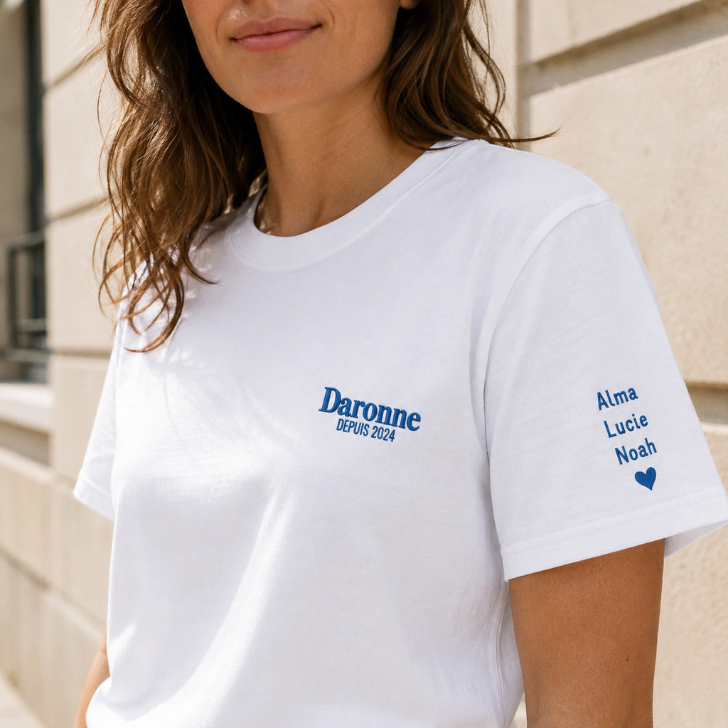 T-shirt personnalisé maman - La Daronne depuis – vue 4
