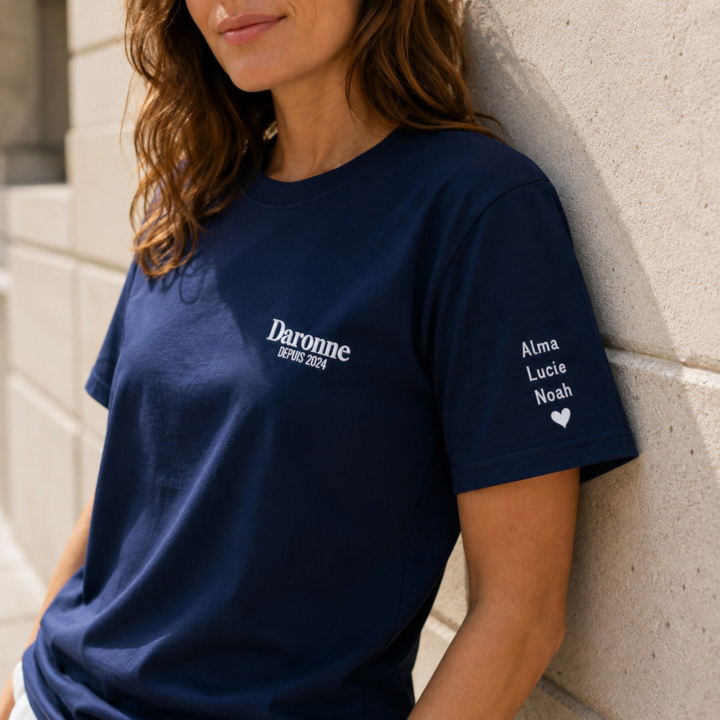 T-shirt personnalisé maman - La Daronne depuis – vue 5