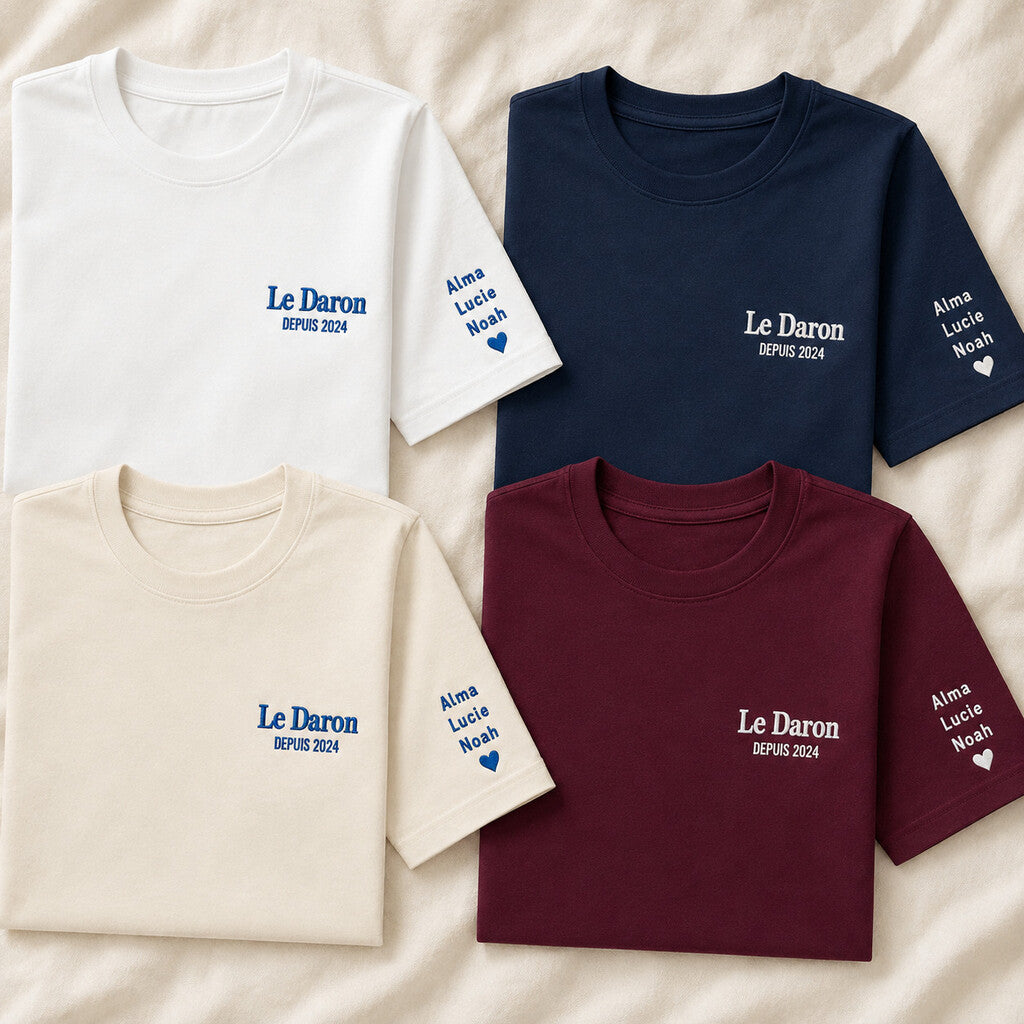 T-shirt personnalisé papa - Le Daron depuis – vue 2