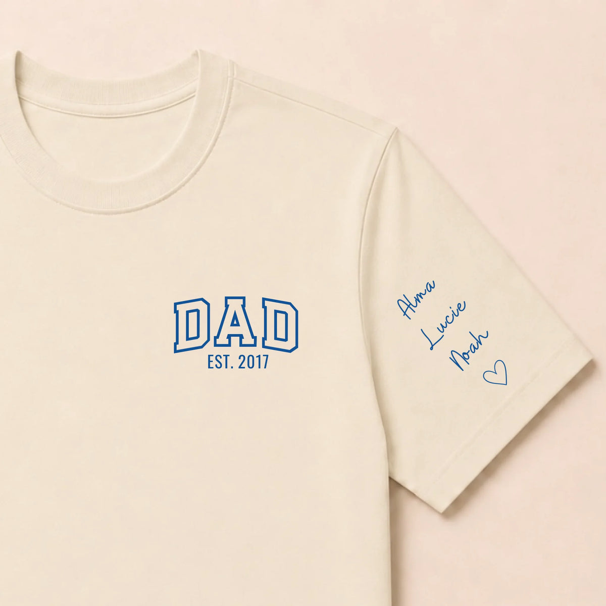 T-shirt personnalisé papa - DAD et prénoms des enfants – vue 14