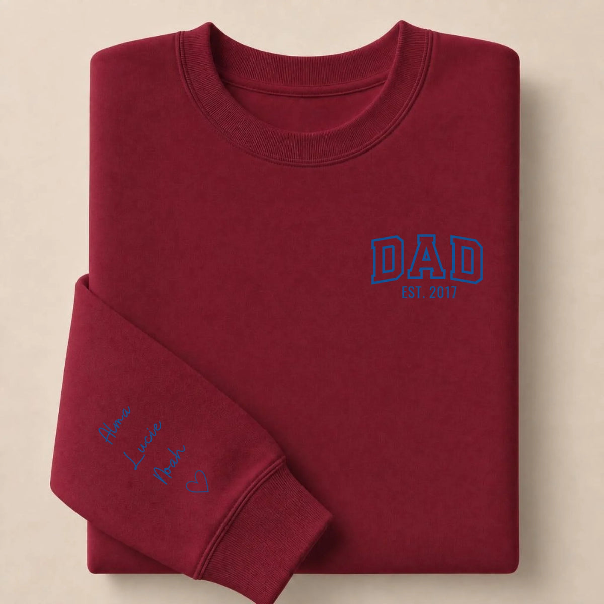 T-shirt personnalisé papa - DAD et prénoms des enfants – vue 31