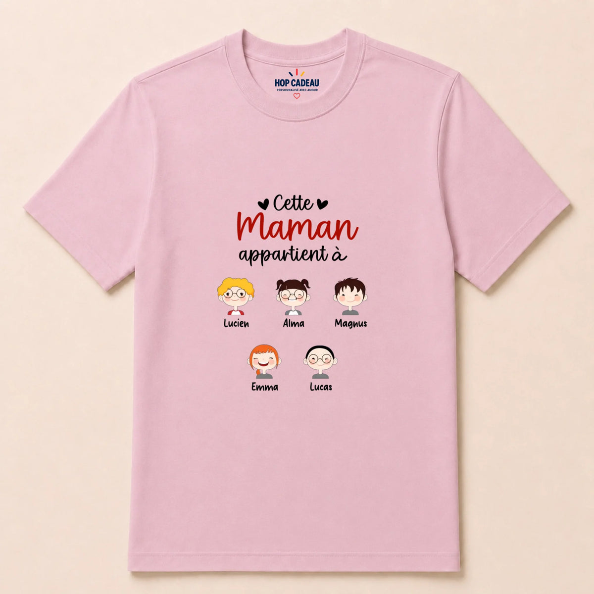 T-shirt Maman personnalisé – Cette Maman appartient à – vue 14