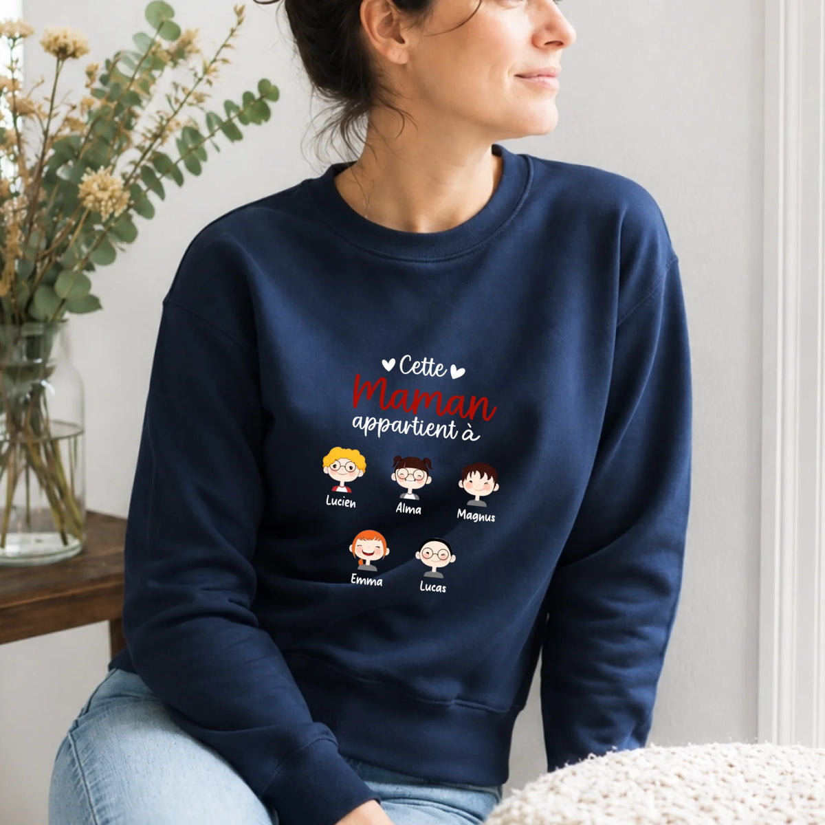 T-shirt Maman personnalisé – Cette Maman appartient à – vue 15