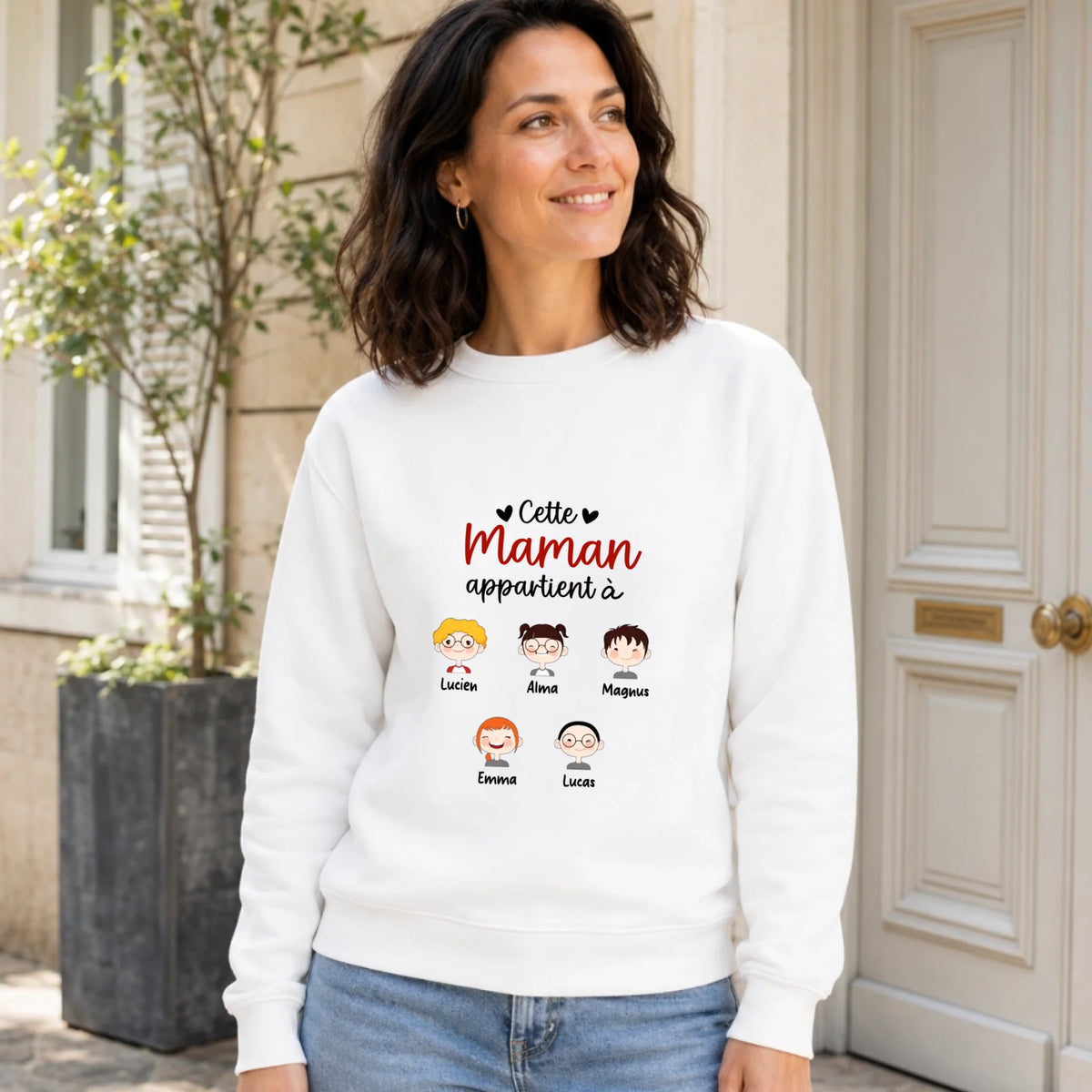 T-shirt Maman personnalisé – Cette Maman appartient à – vue 17