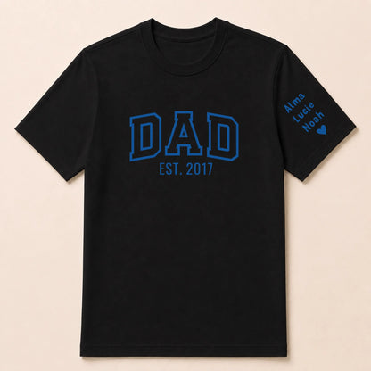 T-shirt personnalisé papa - Dad since – vue 10