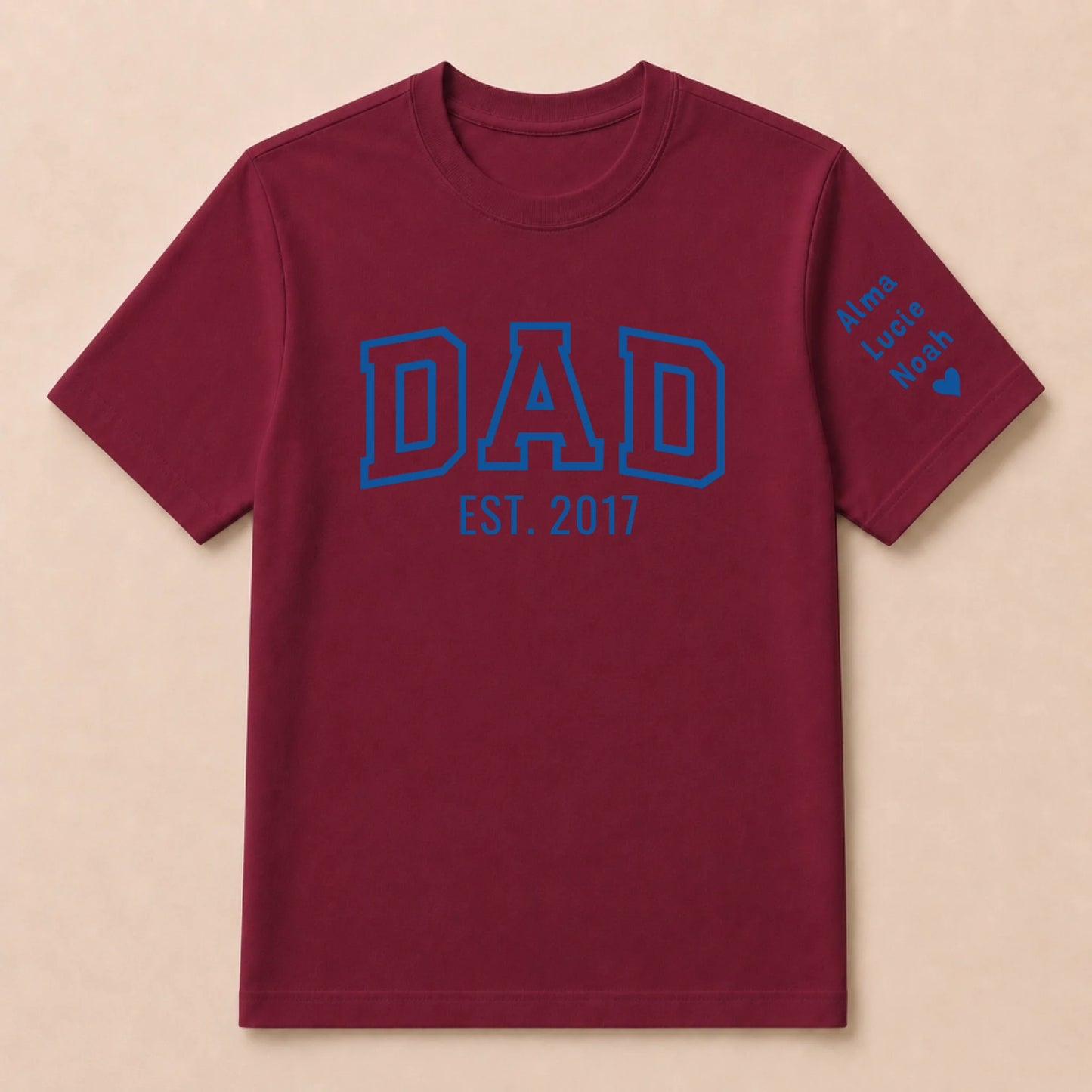T-shirt personnalisé papa - Dad since – vue 12