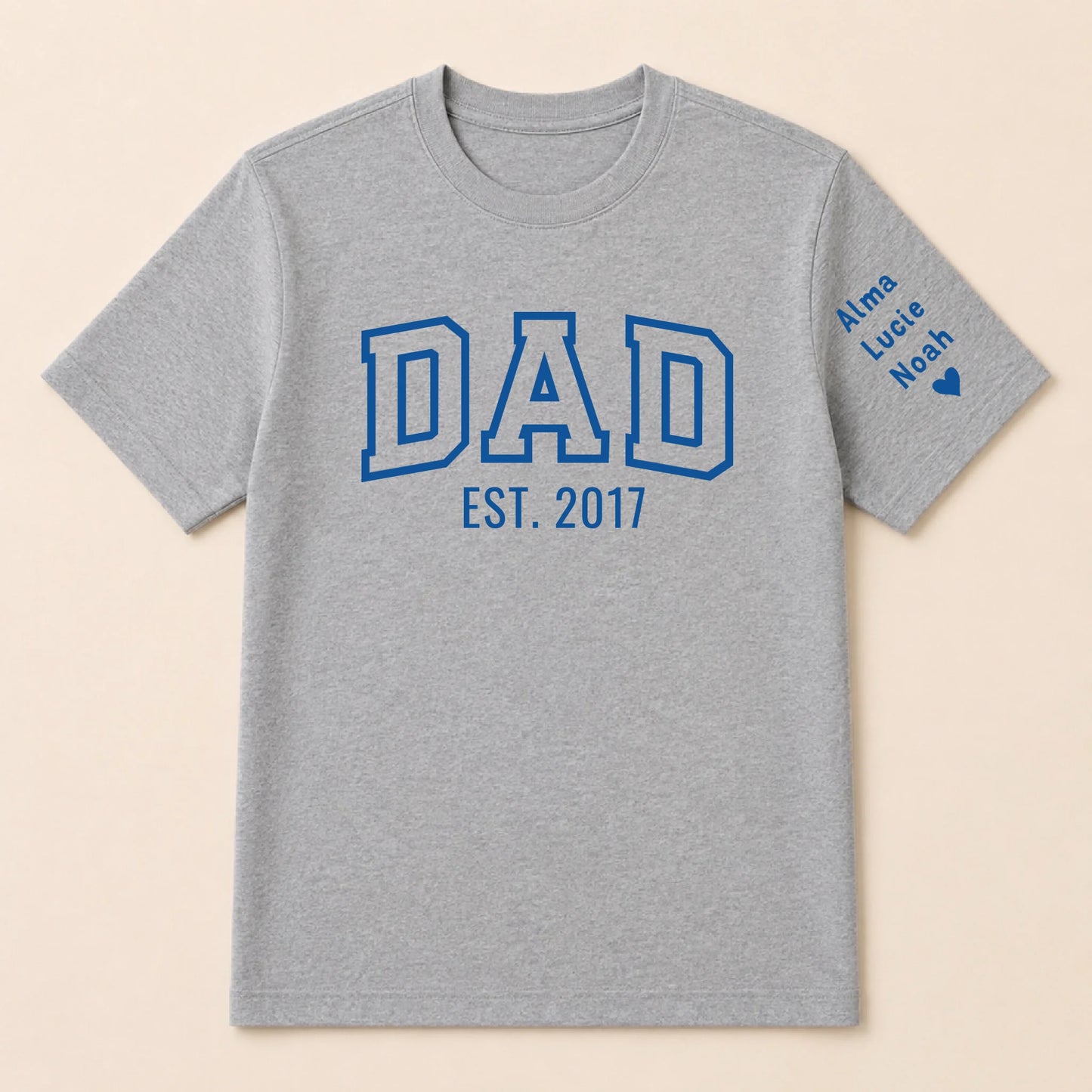 T-shirt personnalisé papa - Dad since – vue 13