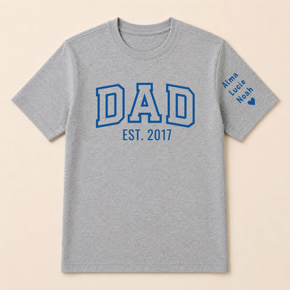 T-shirt personnalisé papa - Dad since – vue 13