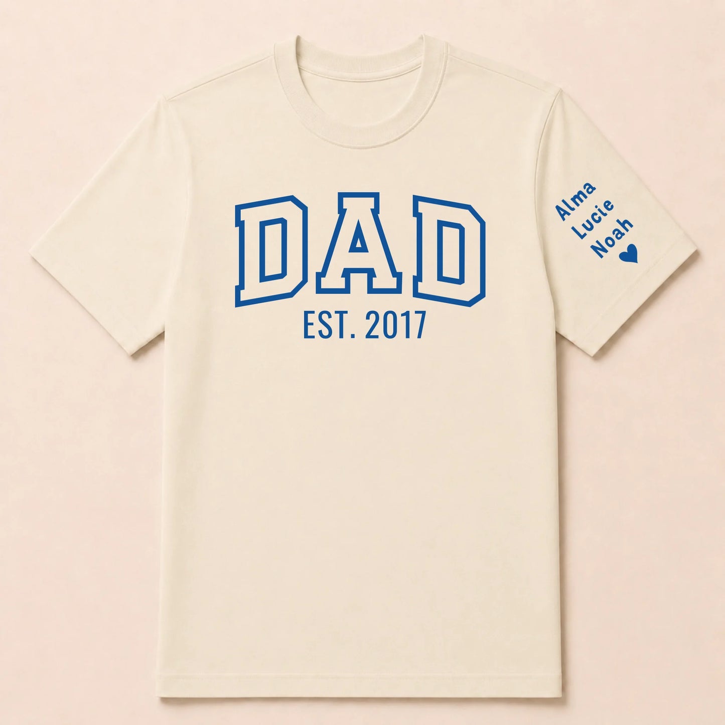 T-shirt personnalisé papa - Dad since – vue 15