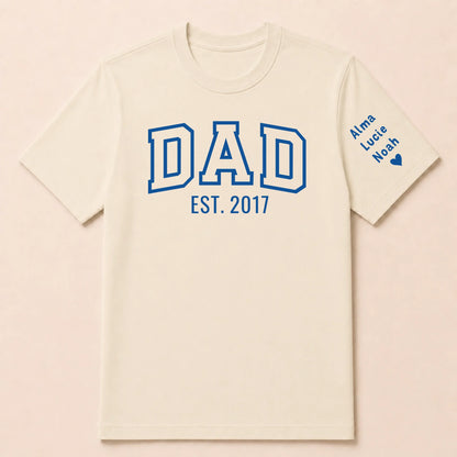 T-shirt personnalisé papa - Dad since – vue 15