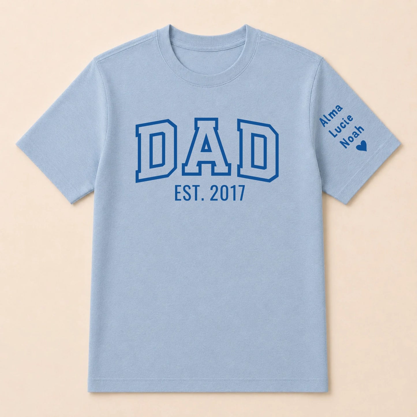 T-shirt personnalisé papa - Dad since – vue 16
