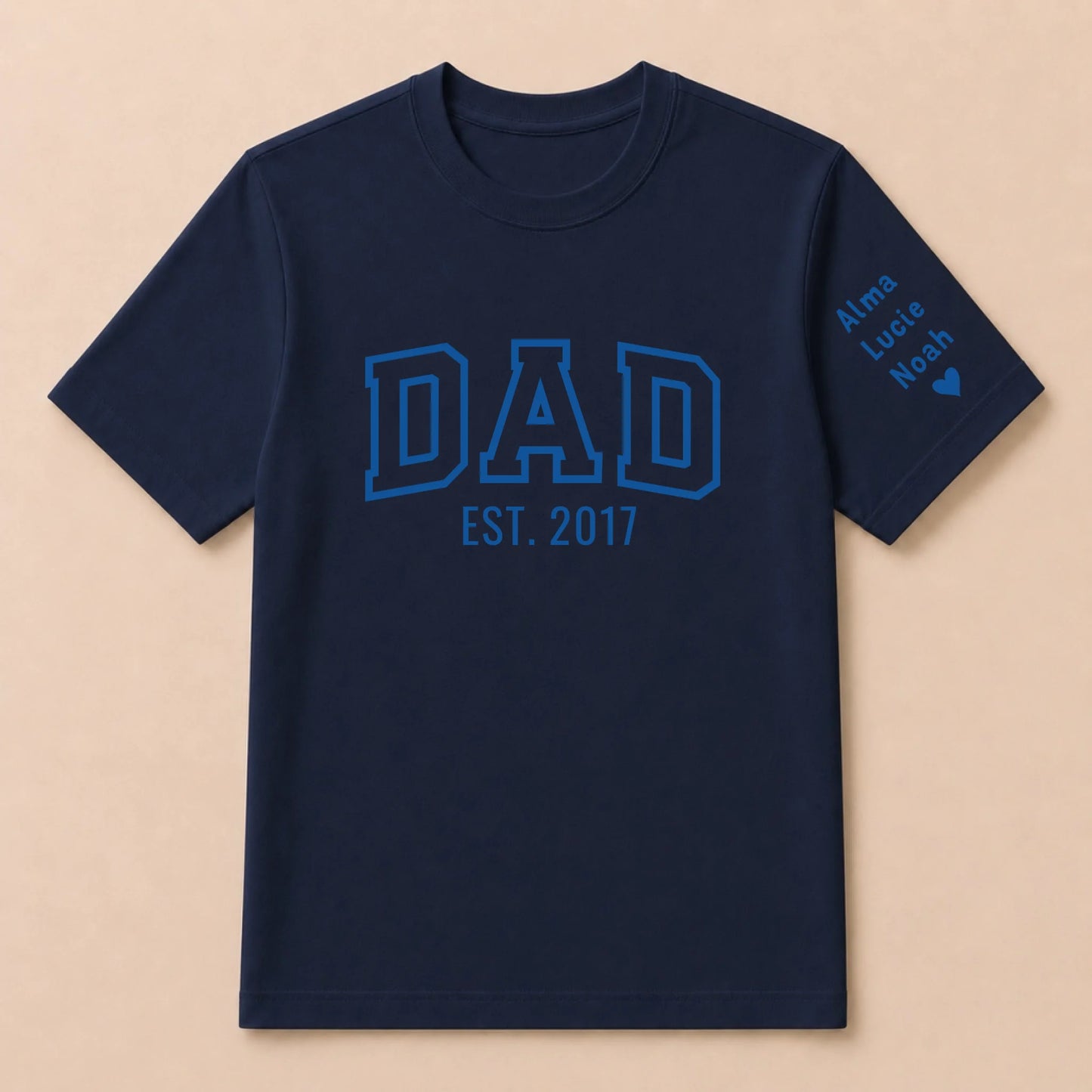 T-shirt personnalisé papa - Dad since – vue 17