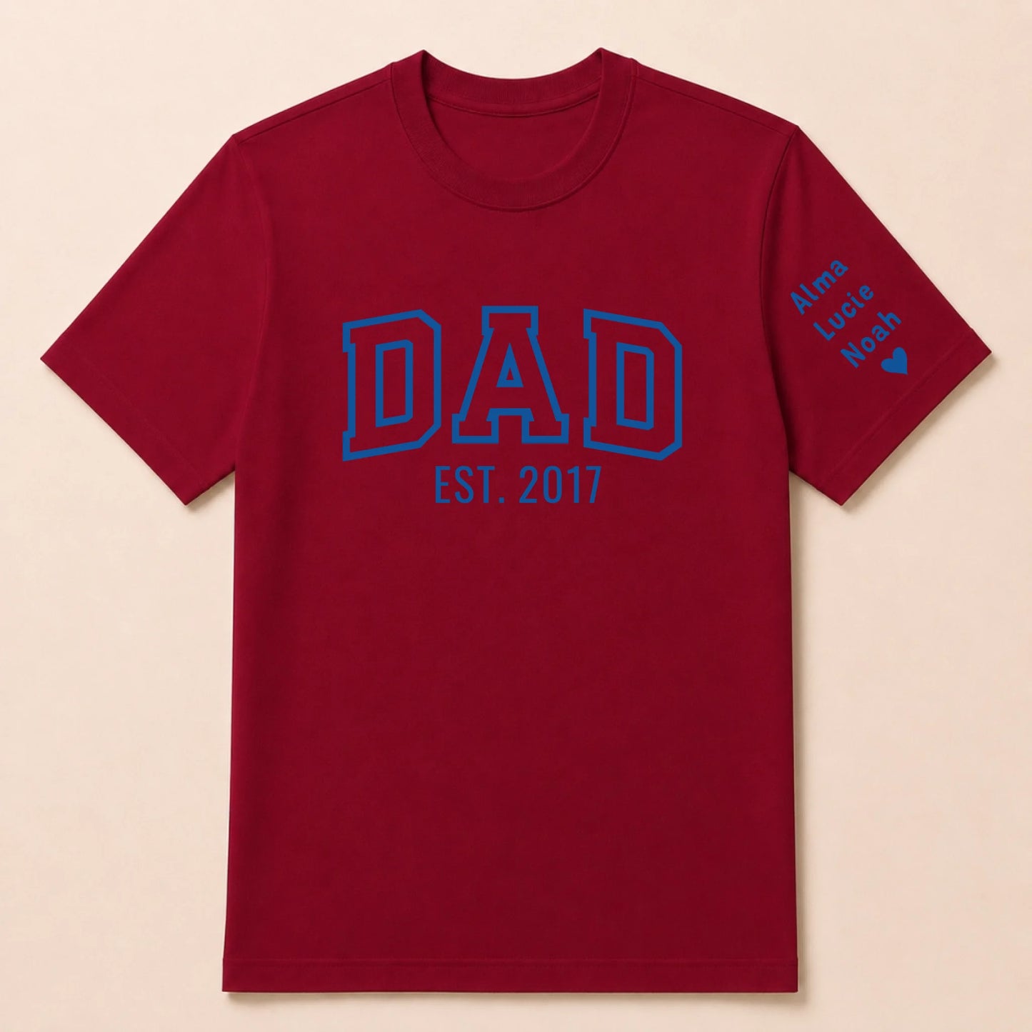 T-shirt personnalisé papa - Dad since – vue 19
