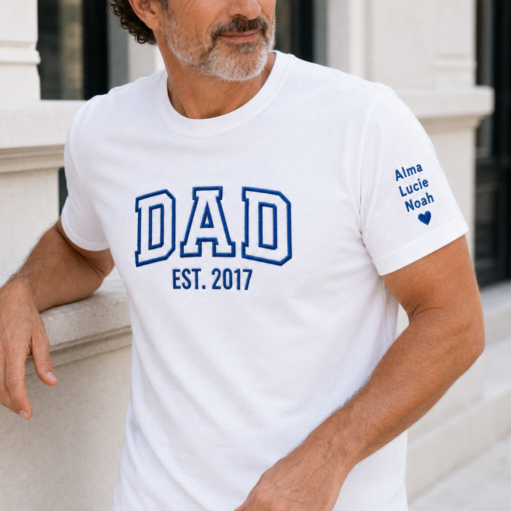 T-shirt personnalisé papa - Dad since – vue 2