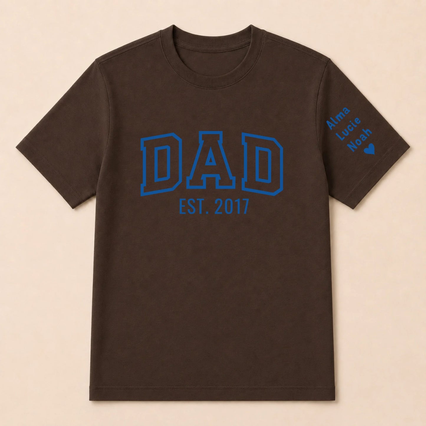 T-shirt personnalisé papa - Dad since – vue 20
