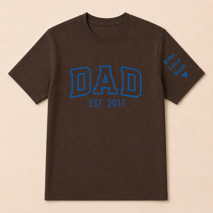 T-shirt personnalisé papa - Dad since – vue 20