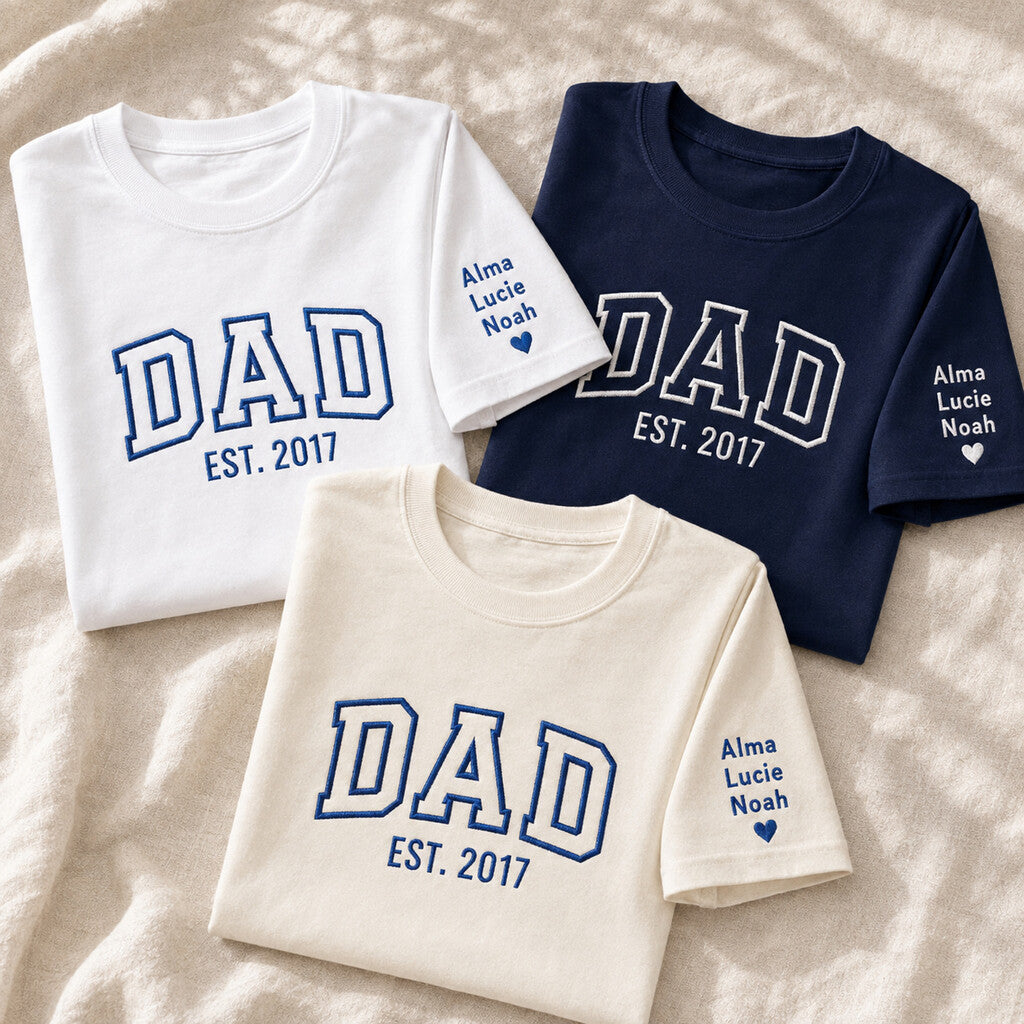 T-shirt personnalisé papa - Dad since – vue 5