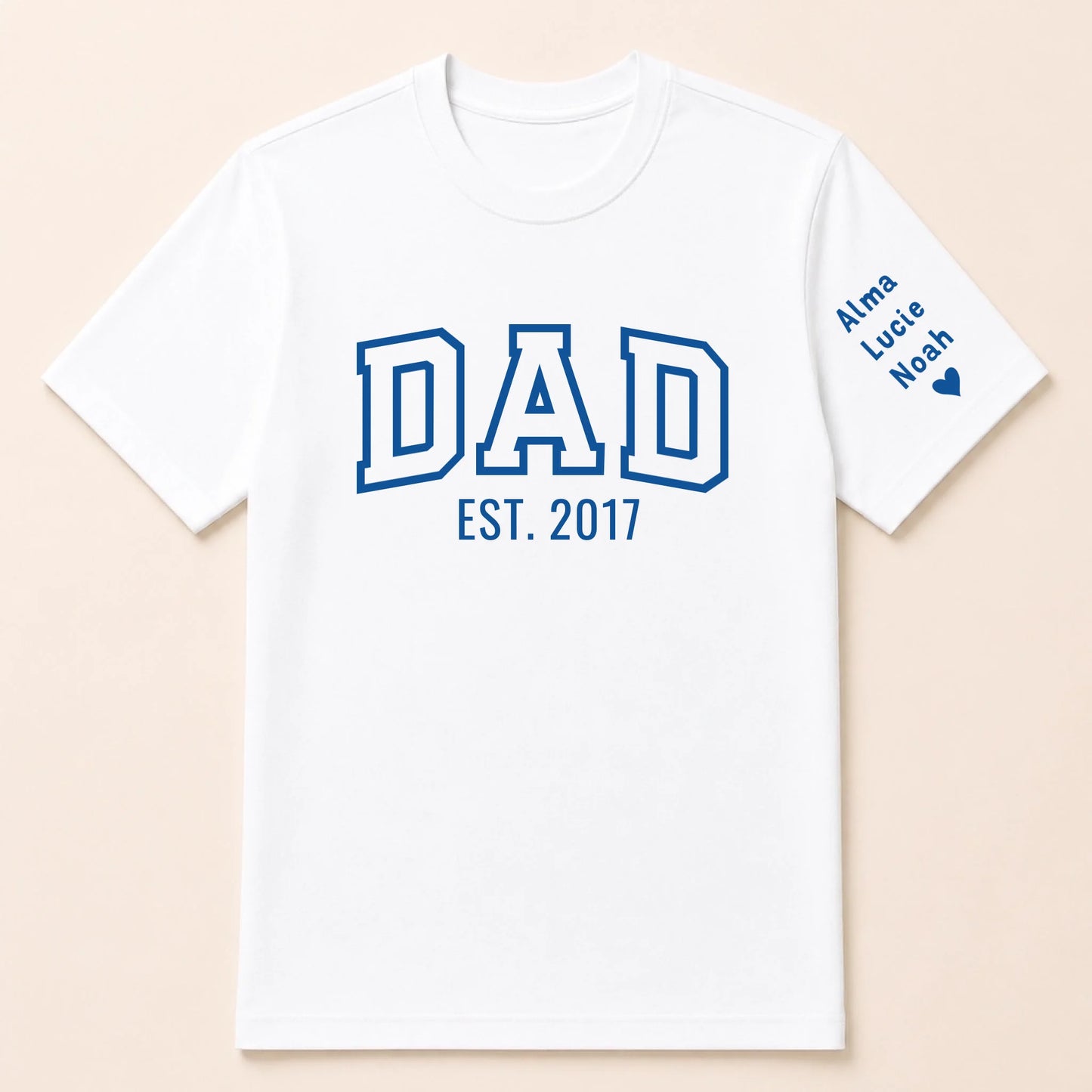 T-shirt personnalisé papa - Dad since – vue 7