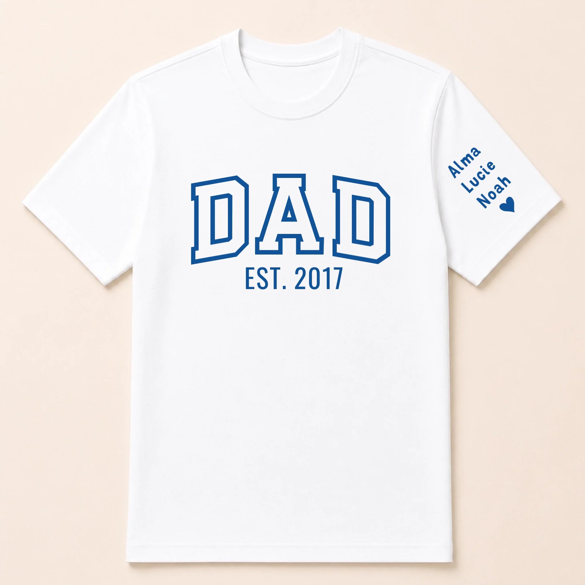 T-shirt personnalisé papa - Dad since – vue 7