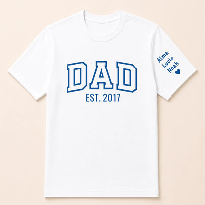 T-shirt personnalisé papa - Dad since – vue 7