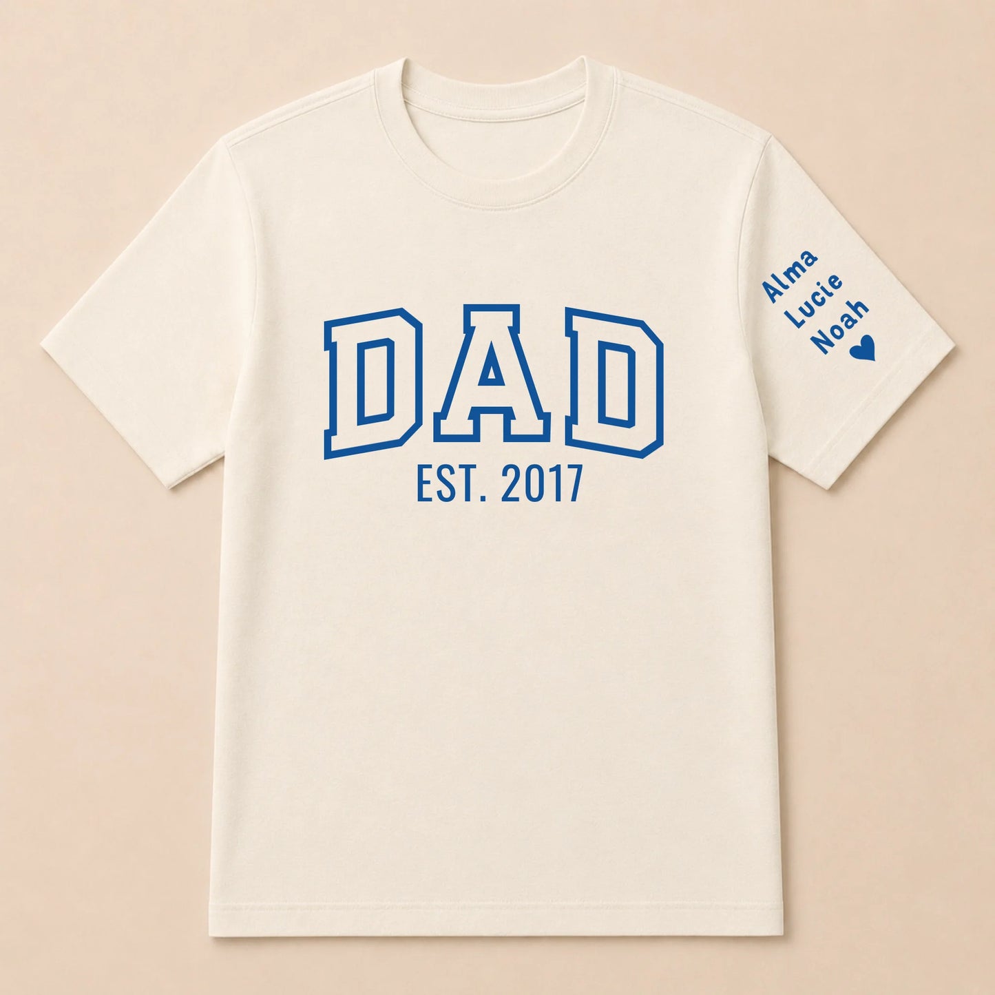 T-shirt personnalisé papa - Dad since – vue 9