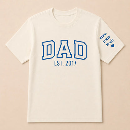 T-shirt personnalisé papa - Dad since – vue 9