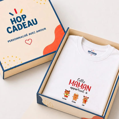 T-shirt de Noël Maman personnalisé – Pain d’épice – vue 2