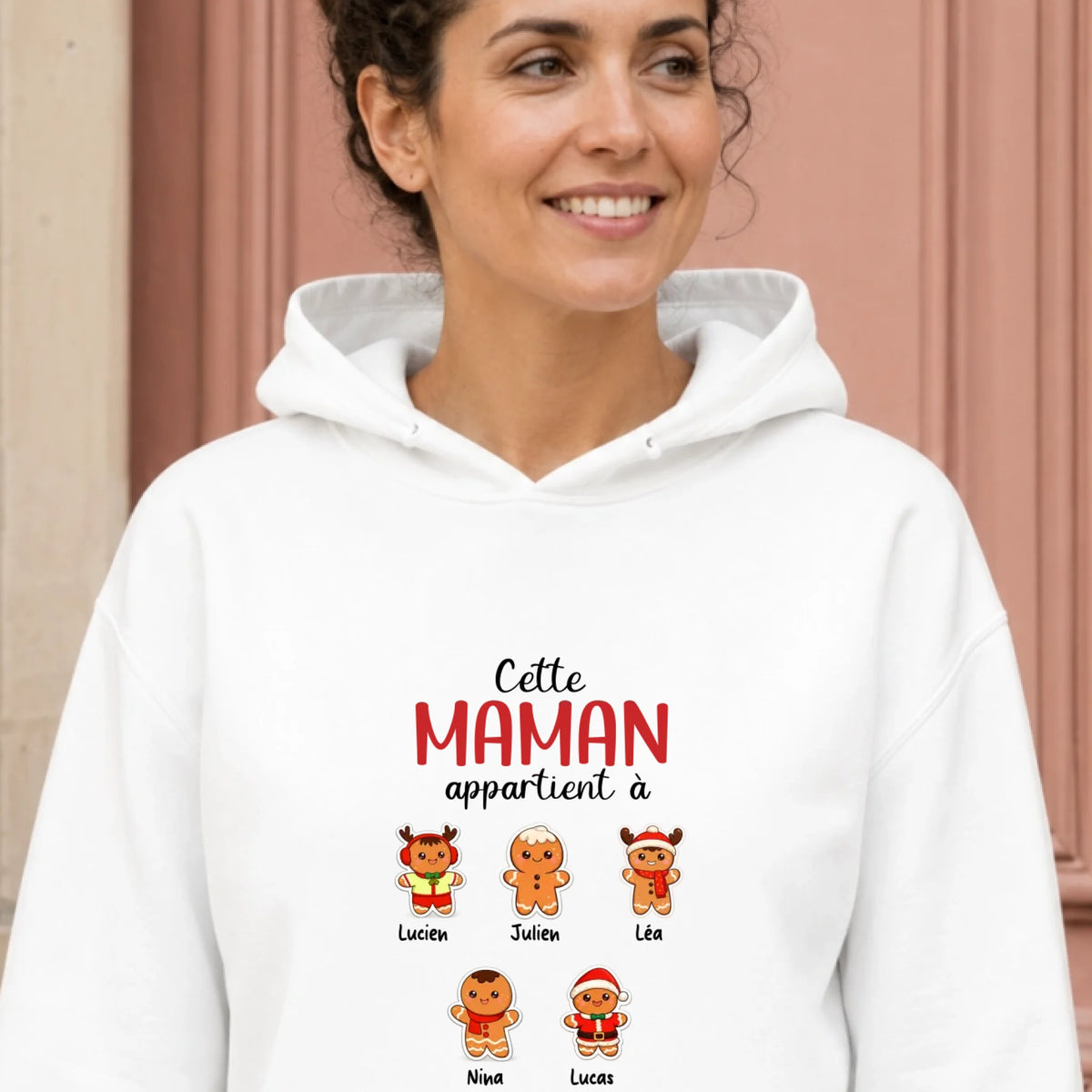 T-shirt de Noël Maman personnalisé – Pain d’épice – vue 26