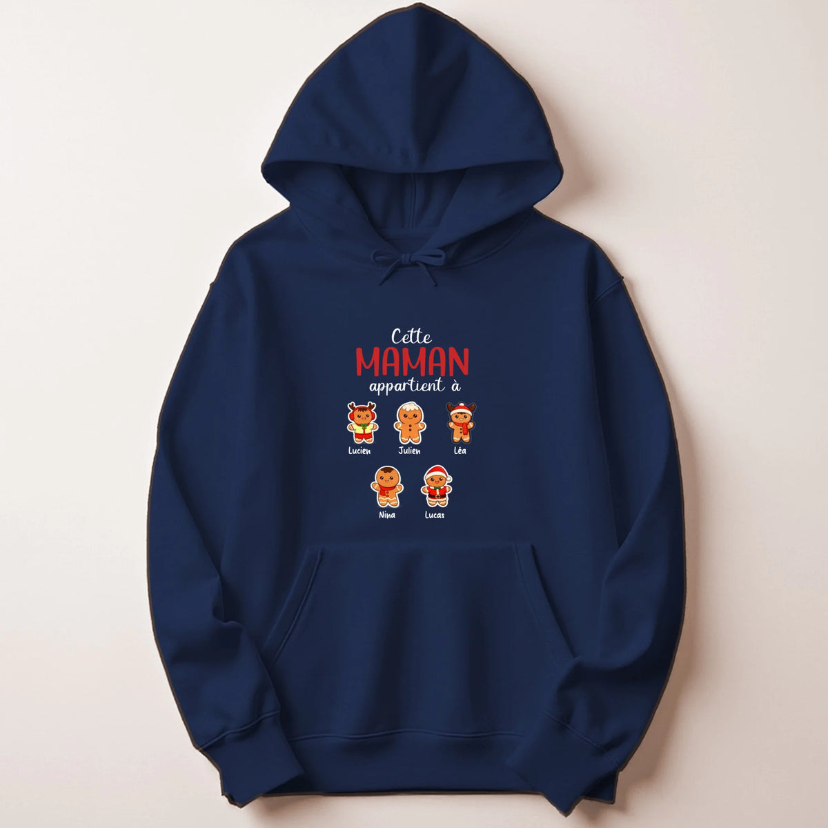 T-shirt de Noël Maman personnalisé – Pain d’épice – vue 34