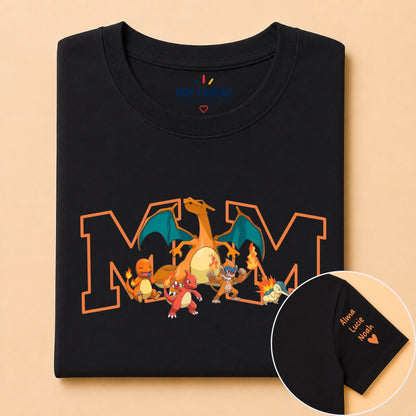 T-shirt personnalisé maman - Initiale et prénoms des enfants – vue 10