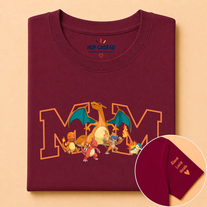 T-shirt personnalisé maman - Initiale et prénoms des enfants – vue 11