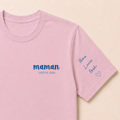 T-shirt personnalisé maman - Maman depuis – vue 15