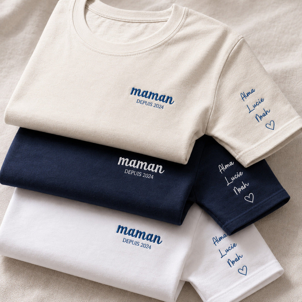 T-shirt personnalisé maman - Maman depuis – vue 3