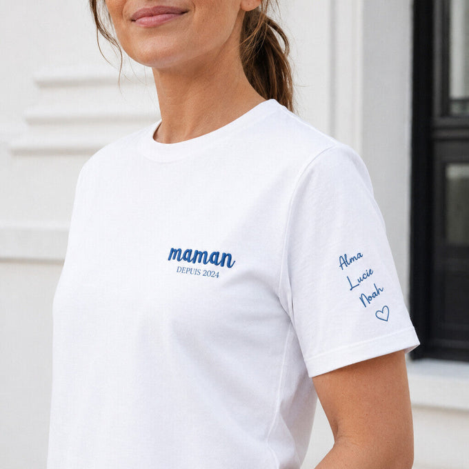 T-shirt personnalisé maman - Maman depuis