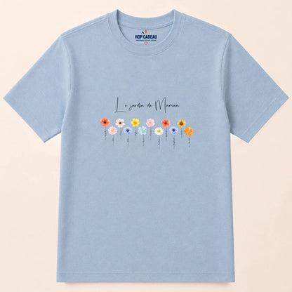 T-shirt Maman personnalisé – Le jardin de Maman – vue 13