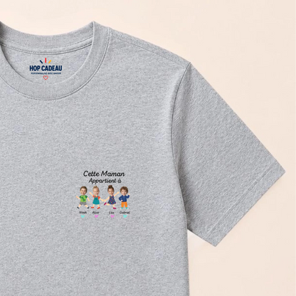 T-shirt personnalisé maman - Portraits de ses enfants – vue 11