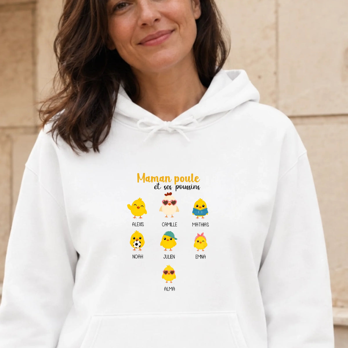 T-shirt Maman personnalisé – Maman Poule – vue 26