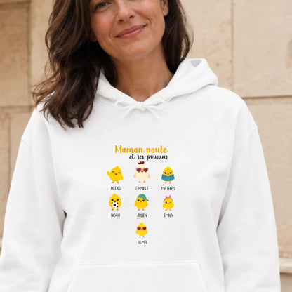 T-shirt Maman personnalisé – Maman Poule – vue 26