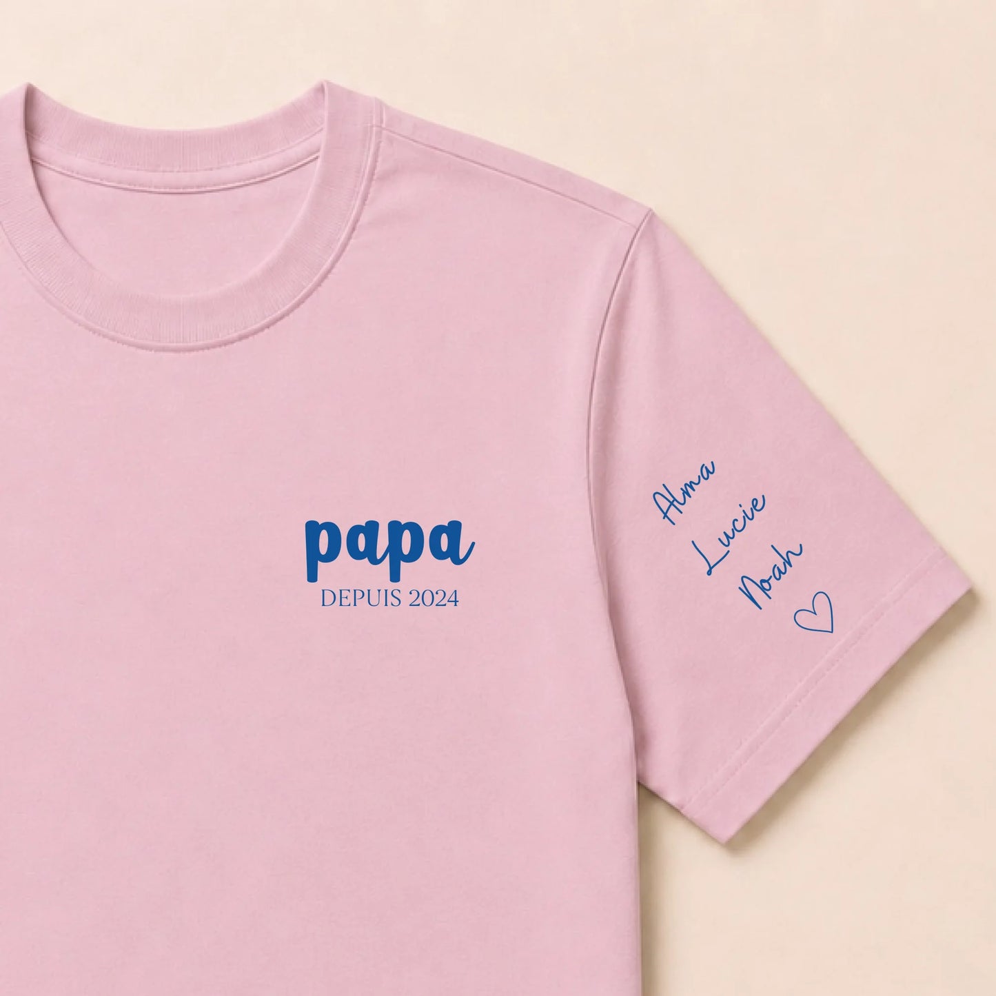 T-shirt personnalisé papa - Papa depuis – vue 14