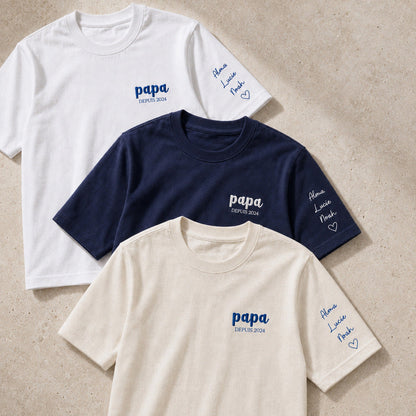 T-shirt personnalisé papa - Papa depuis – vue 4
