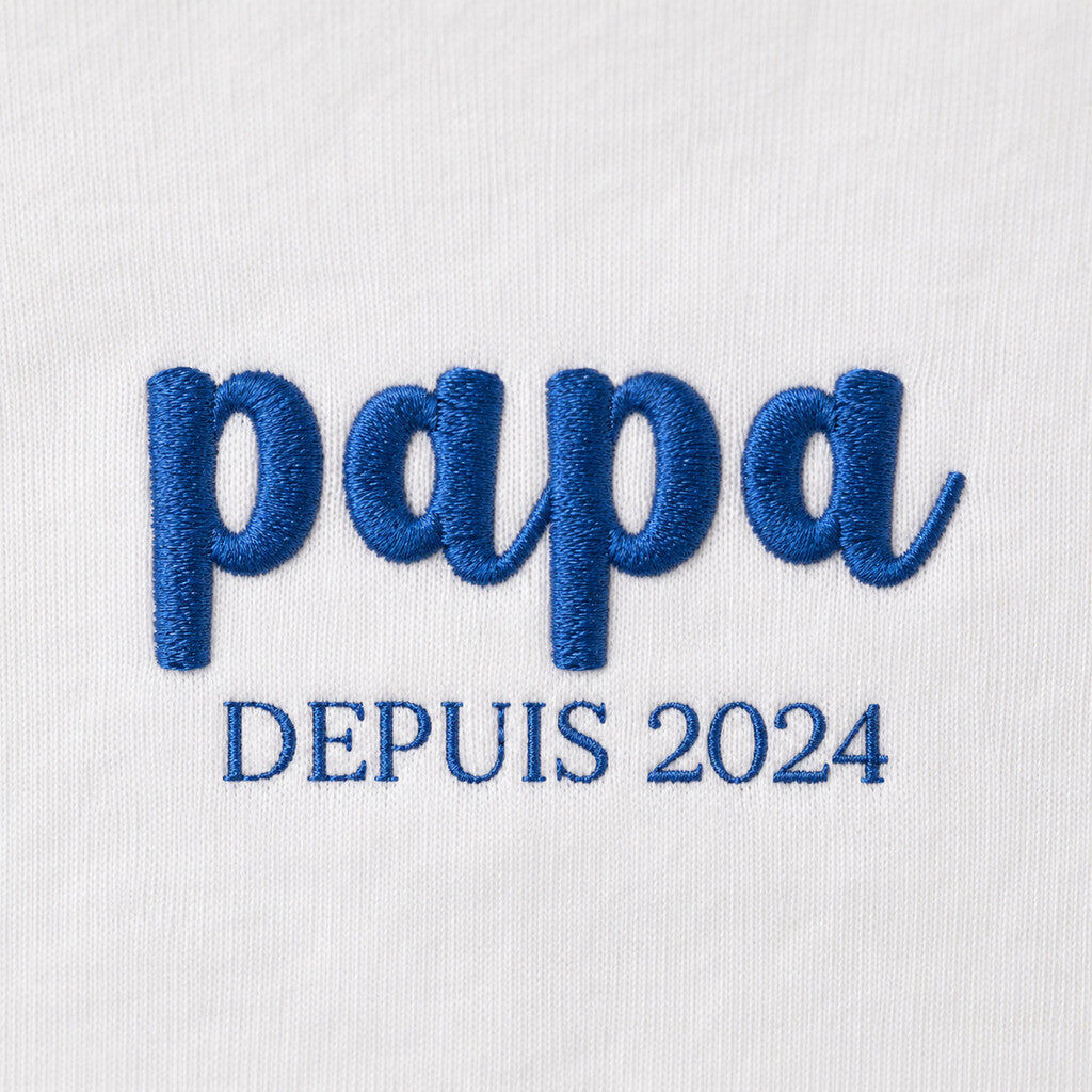 T-shirt personnalisé papa - Papa depuis – vue 5