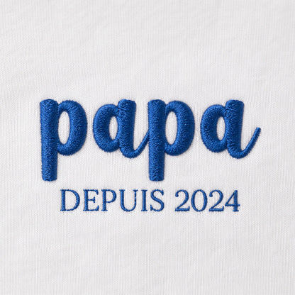 T-shirt personnalisé papa - Papa depuis – vue 5