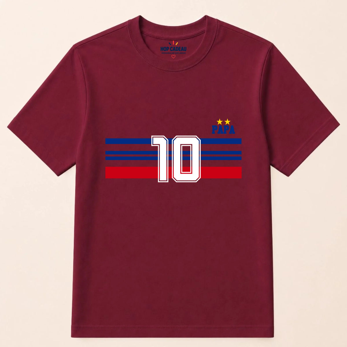 T-shirt personnalisé papa Équipe de France - Papa et fils – vue 9