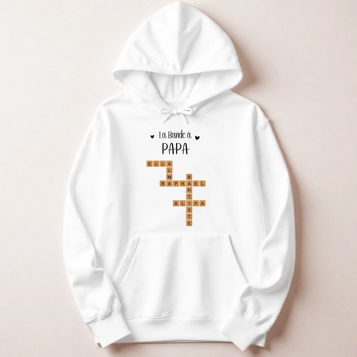 T-shirt personnalisé papa Scrabble - La bande à papa – vue 30