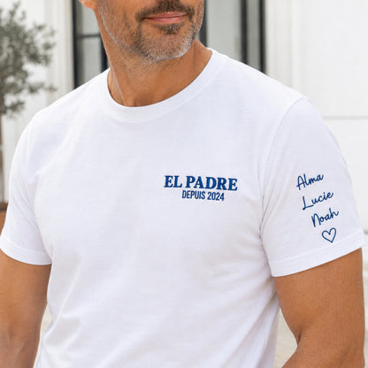 T-shirt personnalisé papa brodé - El Padre