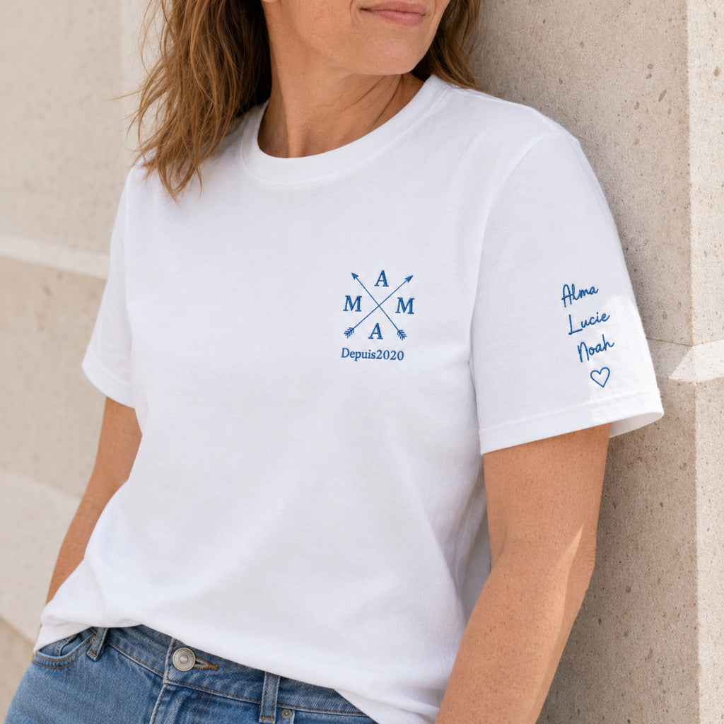 T-shirt personnalisé maman - MAMA depuis – vue 2