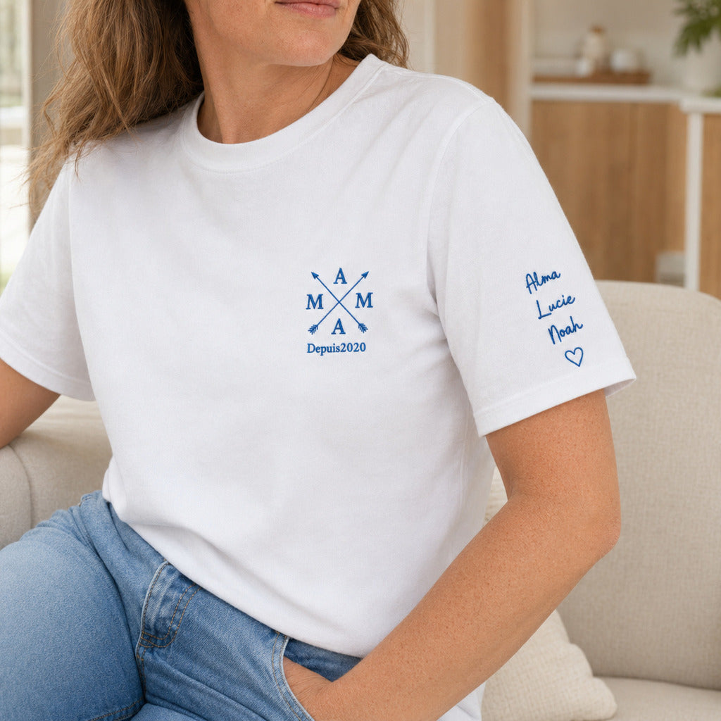 T-shirt personnalisé maman - MAMA depuis – vue 3