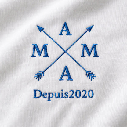 T-shirt personnalisé maman - MAMA depuis – vue 4
